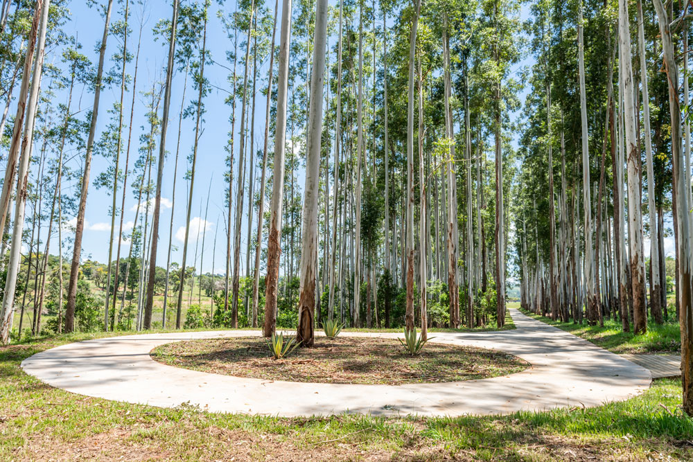 Vista aérea do condomínio