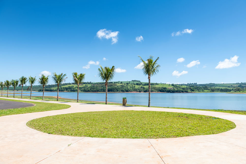 Vista aérea do condomínio