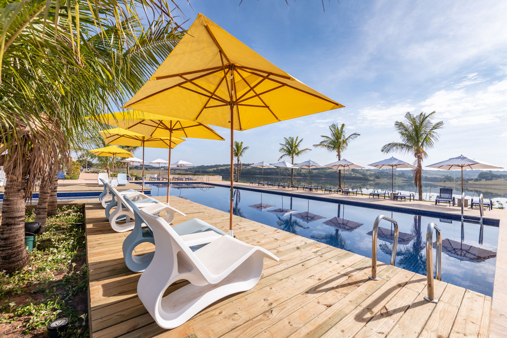 Vista aérea do condomínio