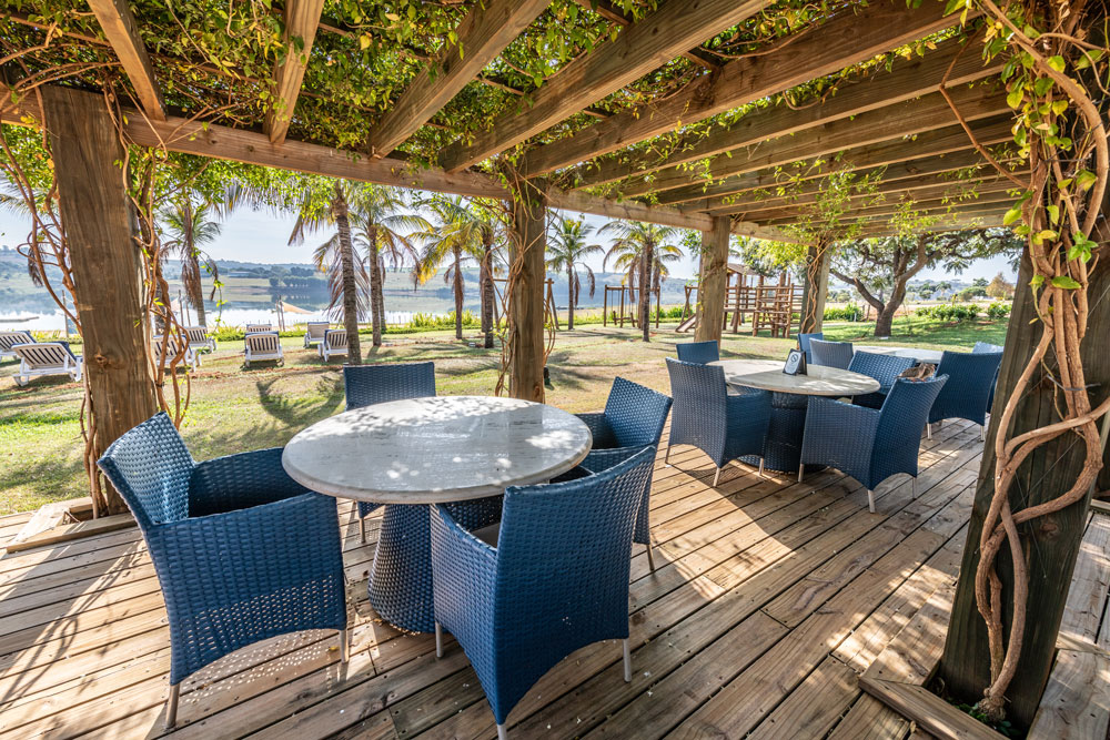 Vista aérea do condomínio