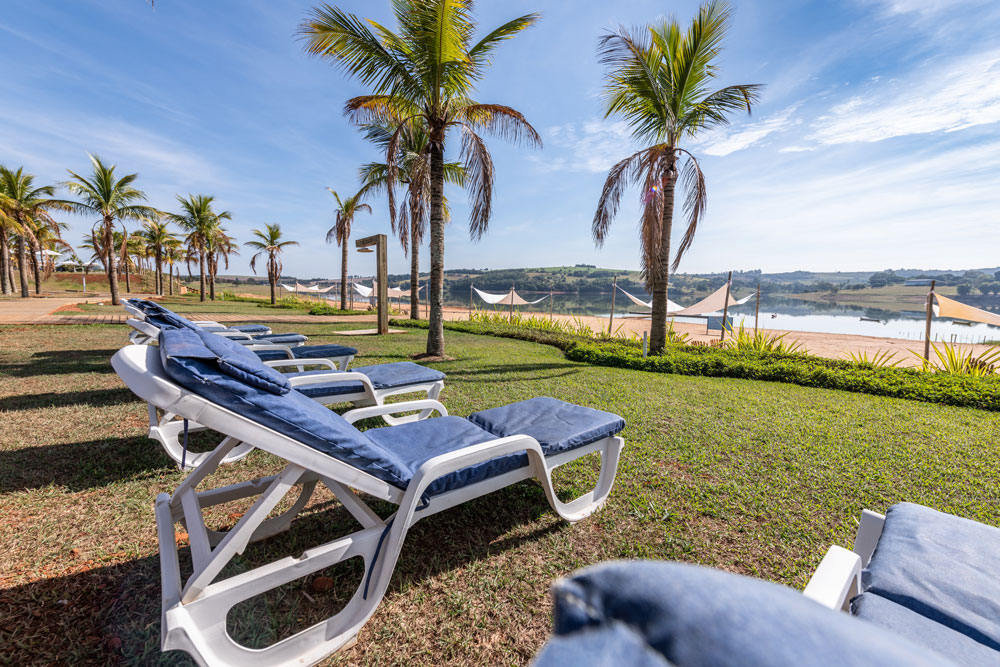 Vista aérea do condomínio